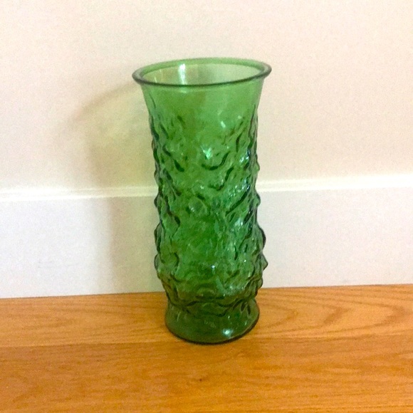 EO Brody Other - Vintage EO Brody emerald green crinkle/ depression / Indiana glass vase